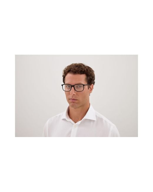 Montblanc Black Mb0328O 005 Optical Frames Acetate Transparent Squared for men