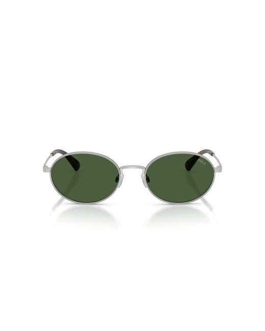 Polo Ralph Lauren Green Ph3162 931671 Sunglasses Metal Round Normal for men