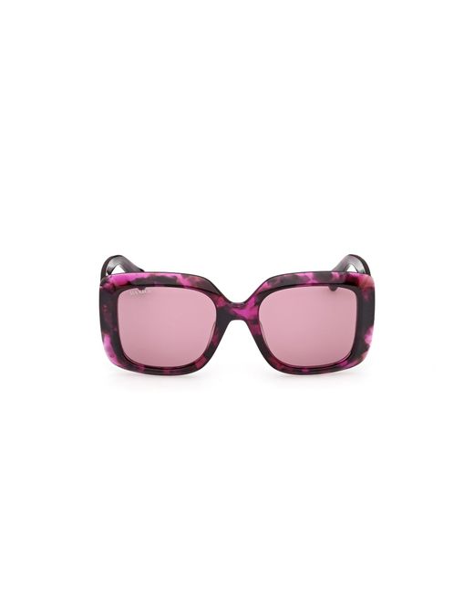 MAX&Co. Black Mo0153 55Y Sunglasses Acetate Squared Normal