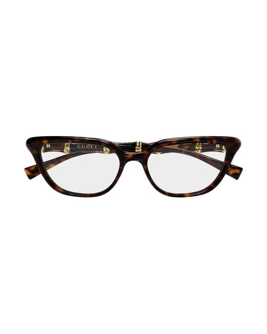 Gucci Black Gg2060O 002 Optical Frames Injected Transparent Geometric