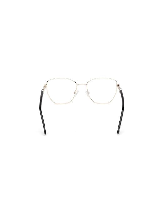 Guess Black Gu50312 001 Optical Frames Metal Geometric Normal