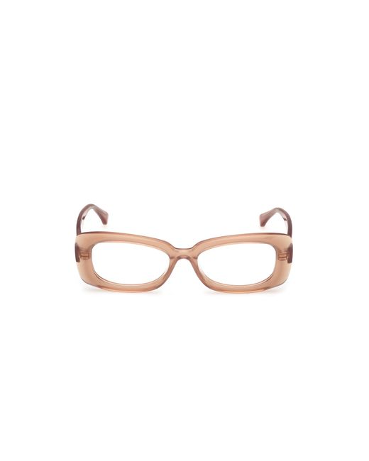 Max Mara Black Mm5233 045 Optical Frames Acetate Squared Normal