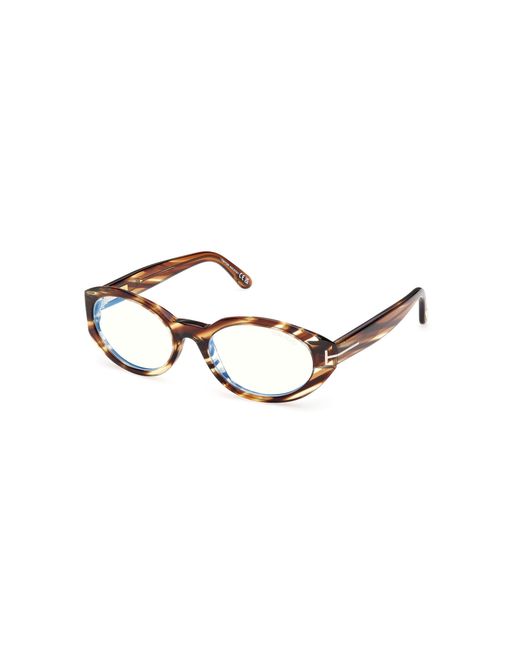 Tom Ford Black Ft6067-B 055 Optical Frames Acetate Round Normal