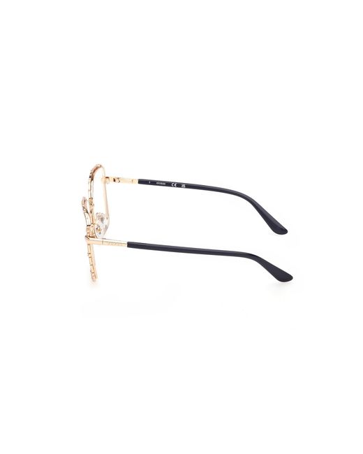 Guess Black Gu50364 032 Optical Frames Metal Squared Normal