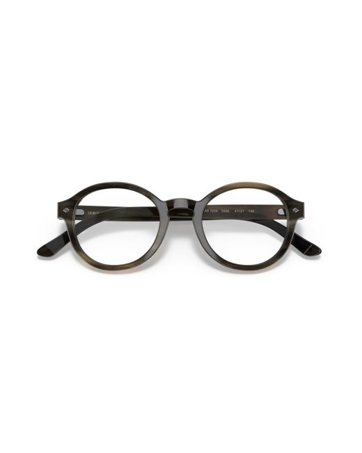 Giorgio Armani Black Ar7204 5936 Optical Frames Acetate Transparent Pillow Normal for men