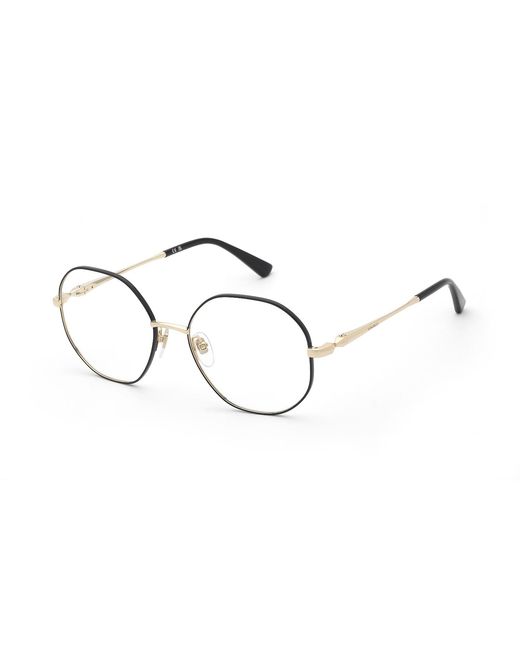 Nina Ricci Black Vnr475 301 Optical Frames Metal Geometric