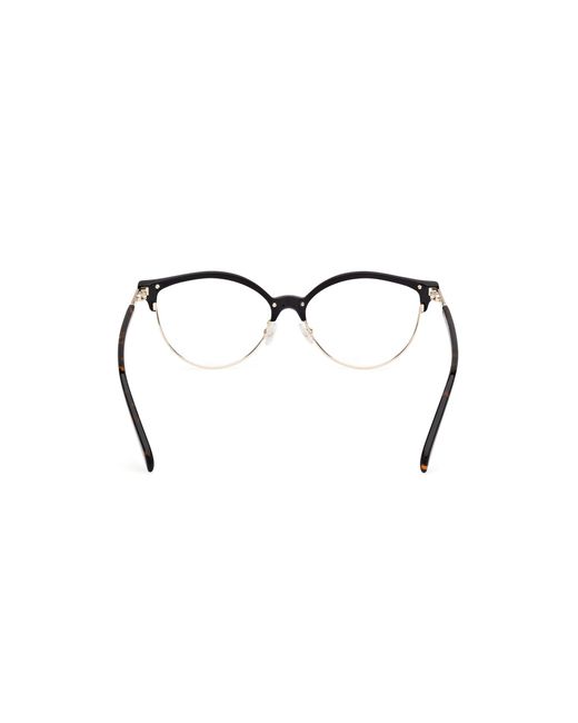 Emilio Pucci Black Ep5259 001 Optical Frames Acetate Round Normal