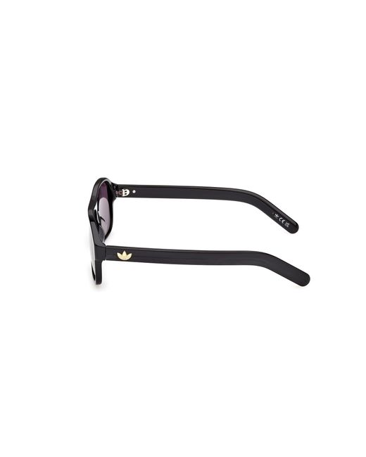 Adidas Black Or0141 01A Sunglasses Acetate Smoke Pilot Normal