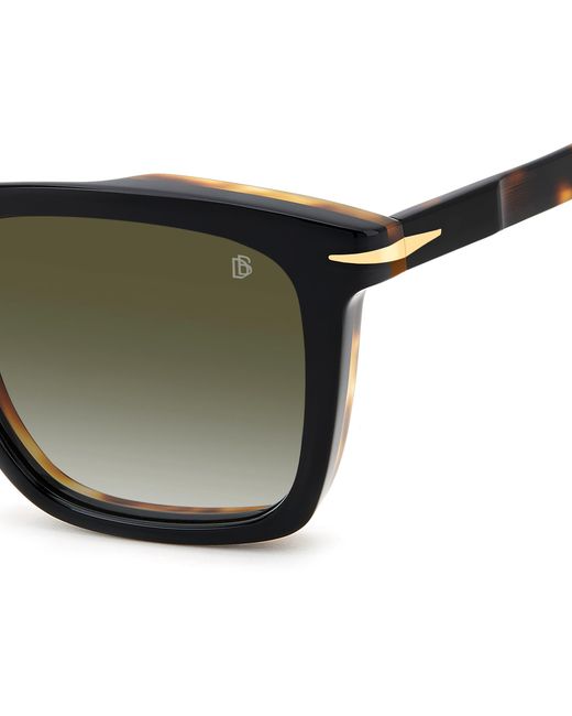 David Beckham Black Db 7000/S Xwy/9K Sunglasses Plastic Squared Shaded for men