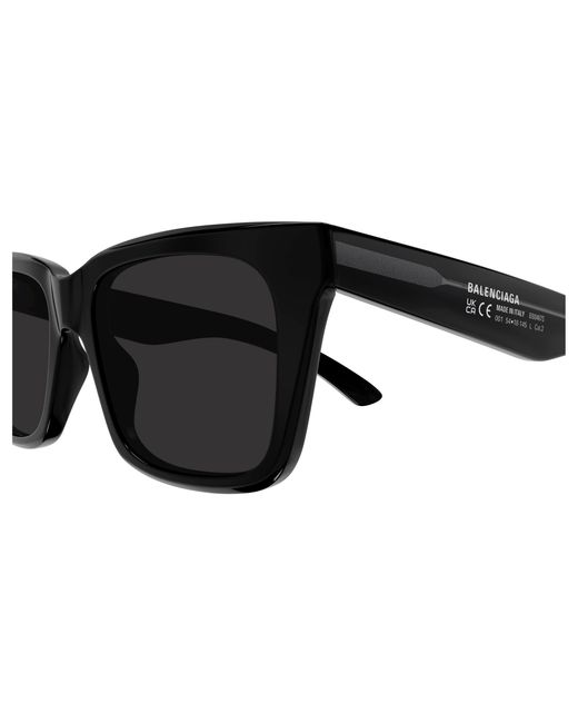 Balenciaga Black Bb0467S 001 Sunglasses Acetate Squared for men