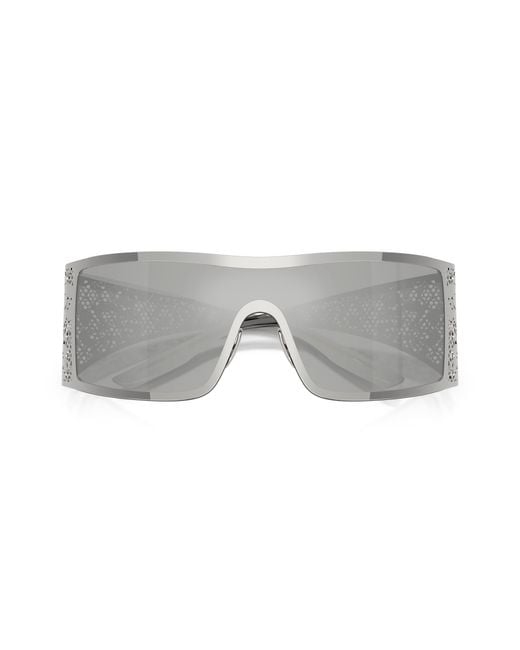 Dolce & Gabbana Black Dg2317 05/8V Sunglasses Metal Squared Mirrored