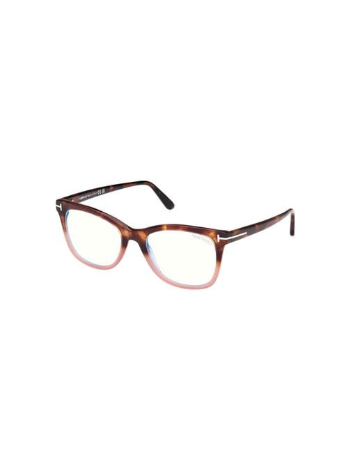 Tom Ford Ft5986-B 056 Optical Frames Acetate Squared Normal in Black ...