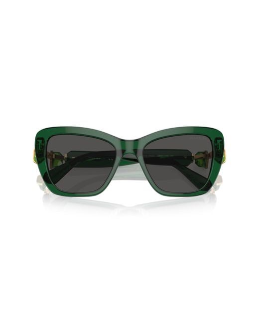 Swarovski Black Sk6018 104587 Sunglasses Acetate Cat Eye Normal