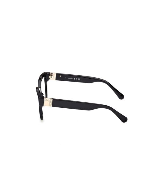 MAX&Co. Black Mo5193 001 Optical Frames Acetate Squared Normal