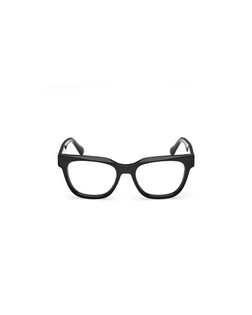 MAX&Co. Black Mo5187 001 Optical Frames Acetate Squared Normal