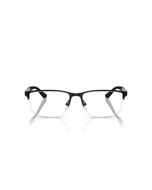 Emporio Armani Black Ea1164 3001 Optical Frames Metal Squared Normal for men
