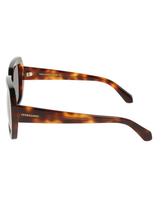 Ferragamo Black Sf2081S 006 Sunglasses Acetate Squared Normal