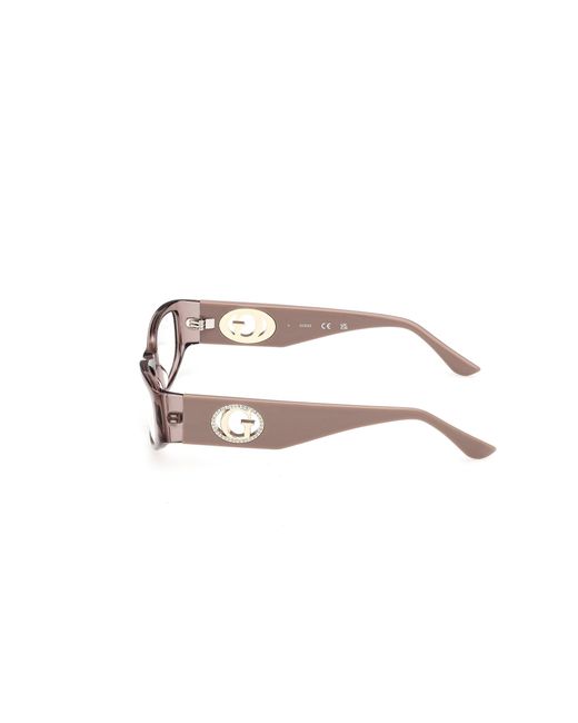 Guess Black Gu50352 057 Optical Frames Acetate Round Normal
