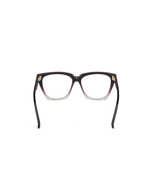 Max Mara Black Mm5188-B 083 Optical Frames Acetate Geometric Normal