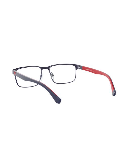 Emporio Armani Black Ea1105 3092 Optical Frames Metal Squared Normal for men