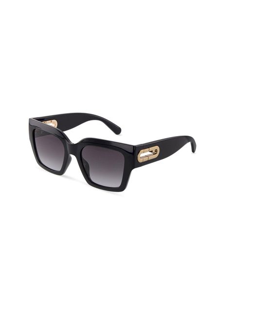 Furla Black Sfub08 0Z42 Sunglasses Injected Smoke Geometric Normal Nuanced