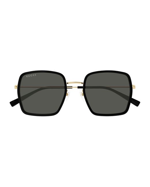 Gucci Black Gg1848S 001 Sunglasses Injected Squared