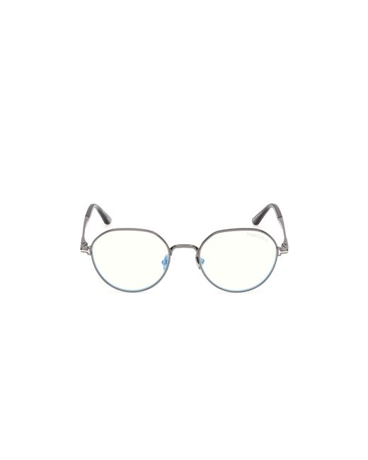 Tom Ford Black Ft6127-B 008 Optical Frames Metal Round Normal for men