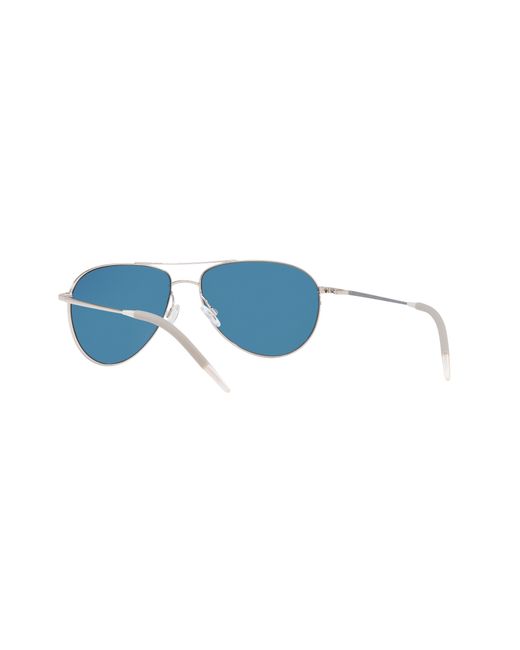 Oliver Peoples Black Ov1002S Benedict 50363R Sunglasses Metal Pilot Polarized for men