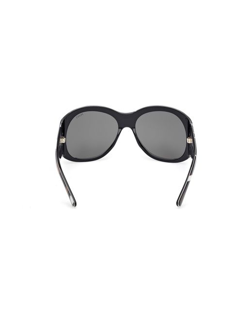 Emilio Pucci Black Ep0233 99B Sunglasses Acetate Smoke Geometric Normal