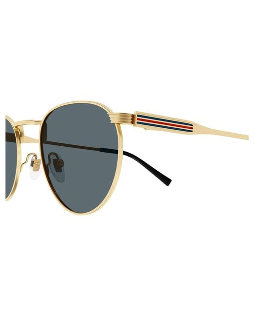 Gucci Black Gg1875S 003 Sunglasses Metal Round for men