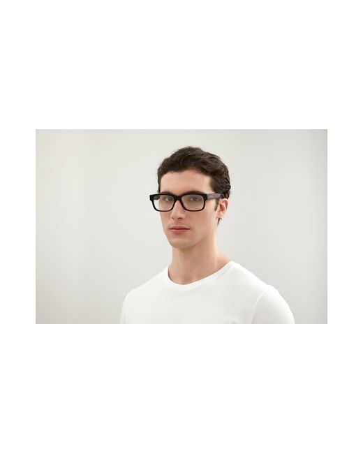 Gucci Black Gg0343O 007 Optical Frames Acetate Squared for men
