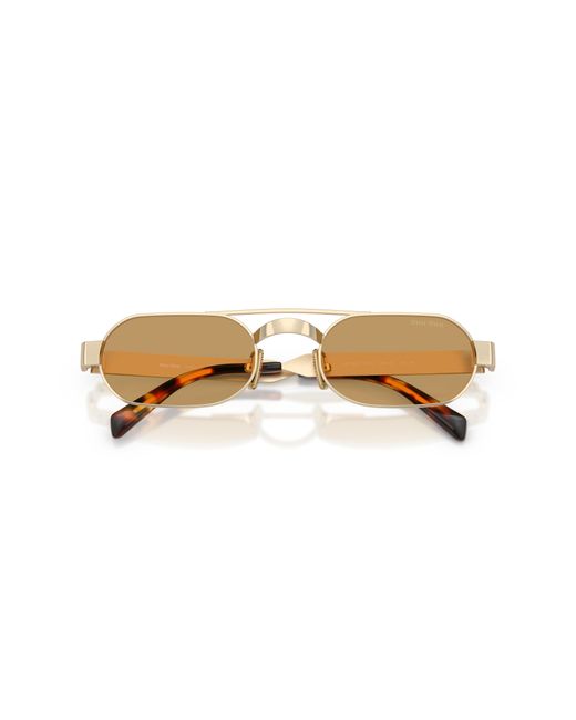 Miu Miu Black Mu B52S 22M10Y Sunglasses Metal Round Normal