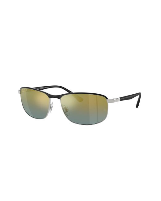 Ray-Ban Black Rb3671 Polarized+ Lenses Sunglasses Frame Gold Lenses Polarized
