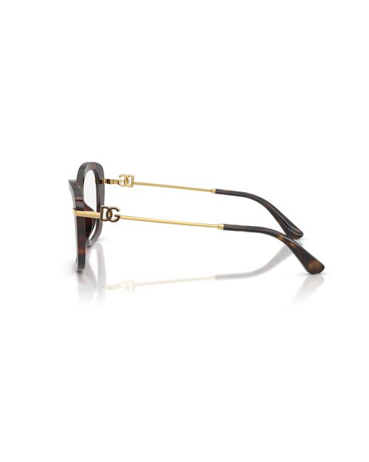 Dolce & Gabbana Black Dg3439 502 Optical Frames Acetate Transparent Squared Normal