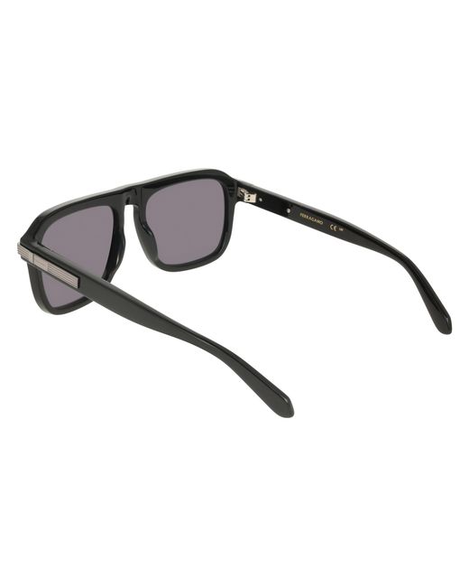 Ferragamo Black Sf2087S 001 Sunglasses Acetate Squared Normal for men