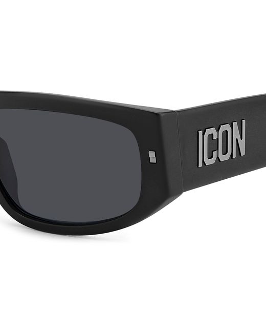 DSquared² Black Icon 0016/S 003/Ir Sunglasses Acetate Squared for men