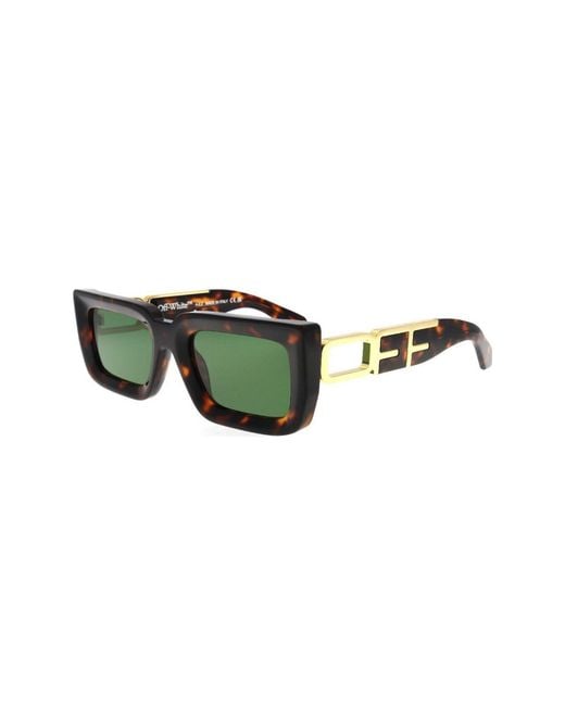 Off-White c/o Virgil Abloh Green Oeri073 Boston 6055 Sunglasses Acetate Squared Normal