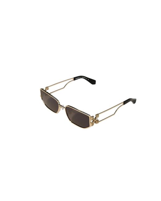 Off-White c/o Virgil Abloh Black Ow1027 Allen 7607 Sunglasses Metal Squared Normal