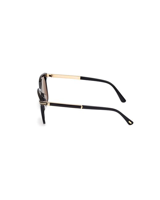 Tom Ford Black Ft1183 Jochem 01A Sunglasses Acetate Smoke Squared Normal for men