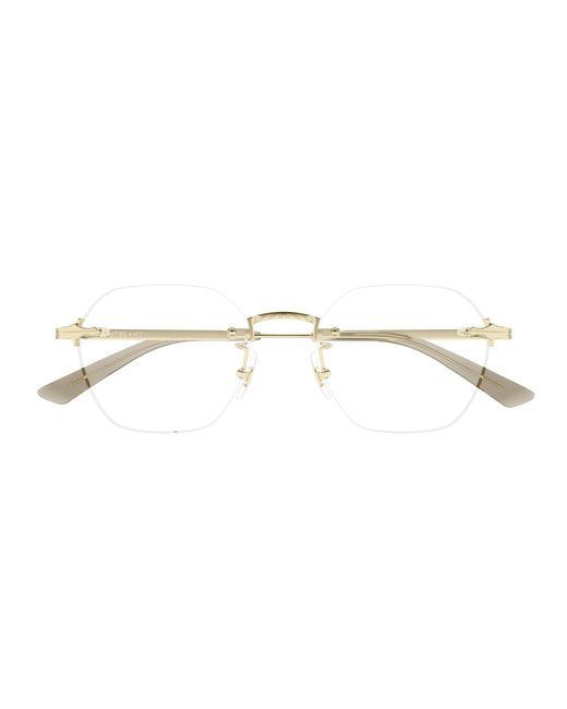 Montblanc Black Mb0403O 001 Optical Frames Metal Transparent Round for men