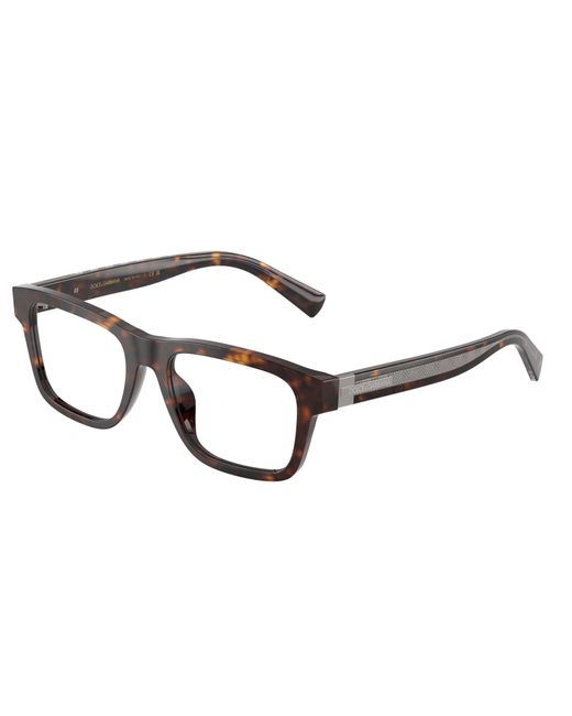 Dolce & Gabbana Black Dg3446 502 Optical Frames Acetate Transparent Squared Normal for men