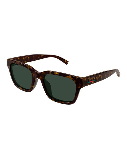 Gucci Black Gg1857Sk 002 Sunglasses Injected Squared for men