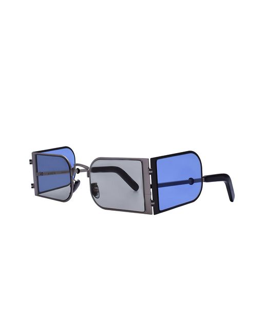 Amen Blue Reverse A23S07 Outlet Sunglasses Metal Squared