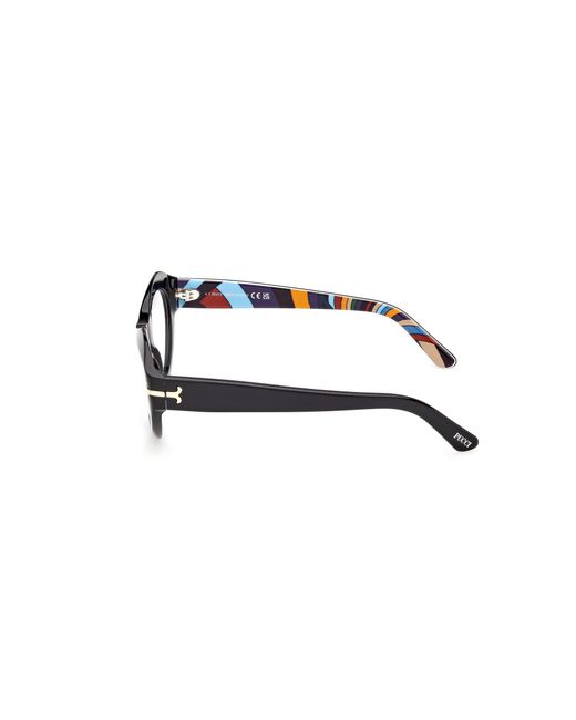 Emilio Pucci Black Ep5269 005 Optical Frames Acetate Cat Eye Normal