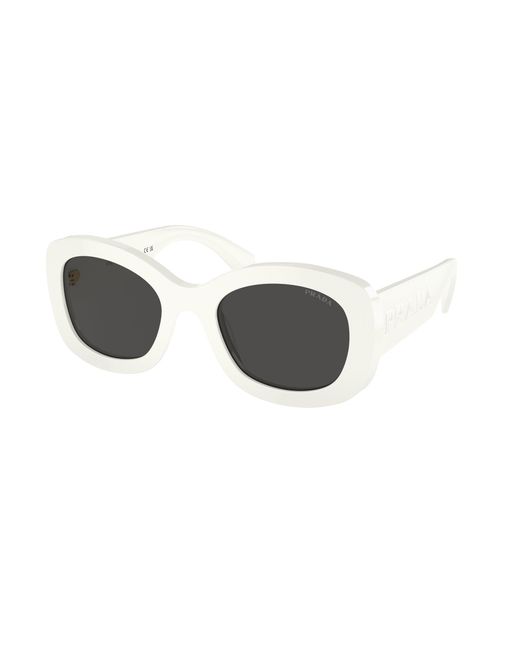 Prada Black Pr A13S 1425S0 Sunglasses Acetate Round Normal