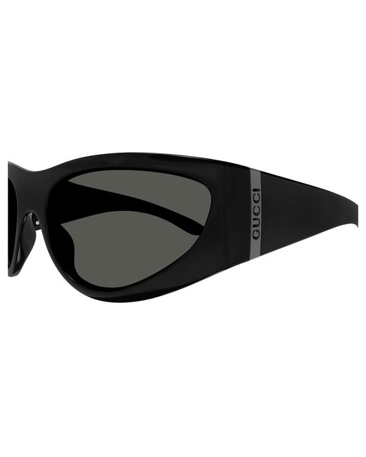 Gucci Black Gg1575S 001 Sunglasses Injected Squared for men