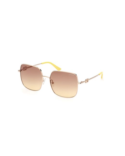 Guess Black Gu7906-H 32F Sunglasses Metal Squared Normal Shaded