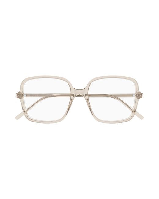 Saint Laurent Black Sl 892 004 Optical Frames Acetate Transparent Squared