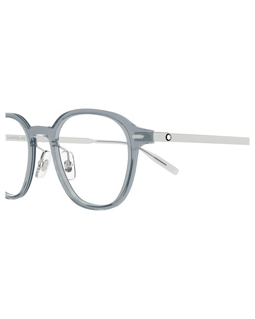 Montblanc Black Mb0427O 003 Optical Frames Transparent Round for men