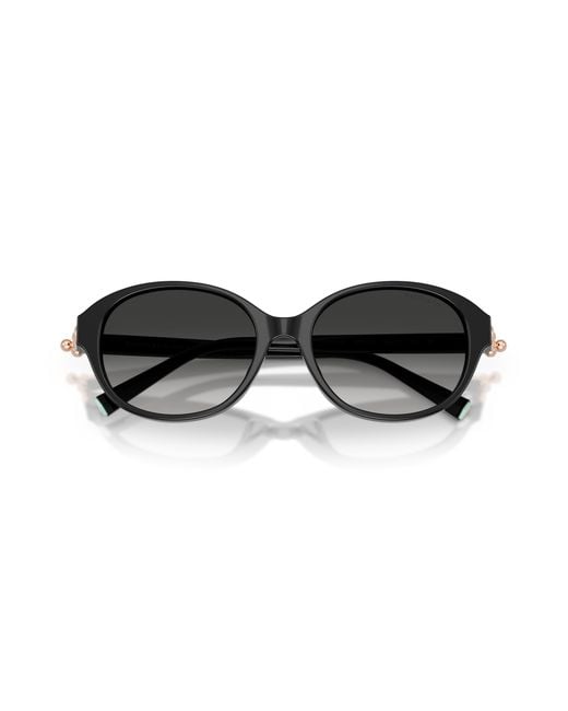 Tiffany & Co Black Tf4263D 80013C Sunglasses Acetate Round Normal Nuanced